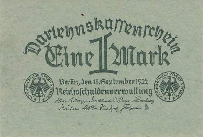 1 Mark 1922